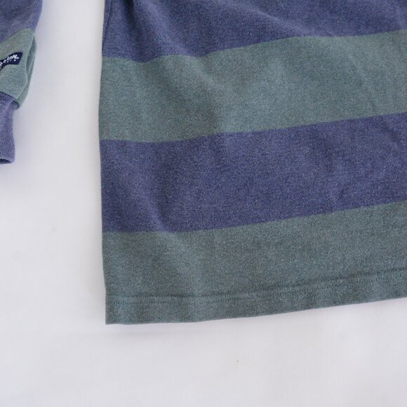 Striped Green and Blue Polo Shirt - Picture 8 of 10